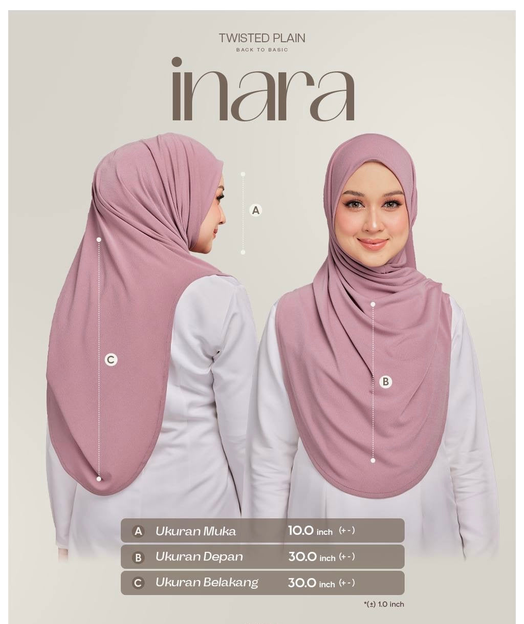 Inara Twist Instant by Heejab in Black