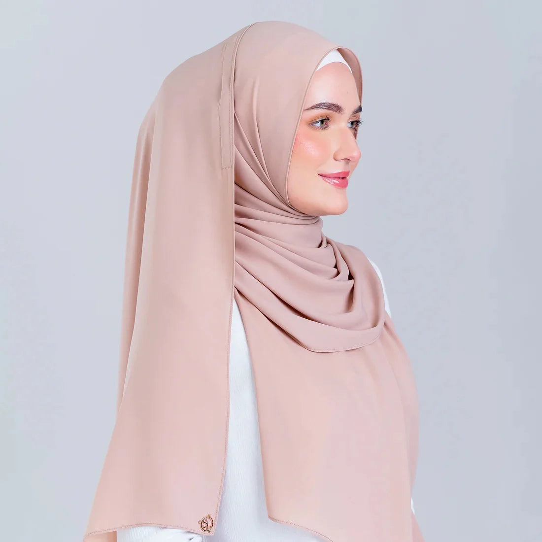 Tag n' Go Max [2M] | Premium Korean Chiffon in Nude