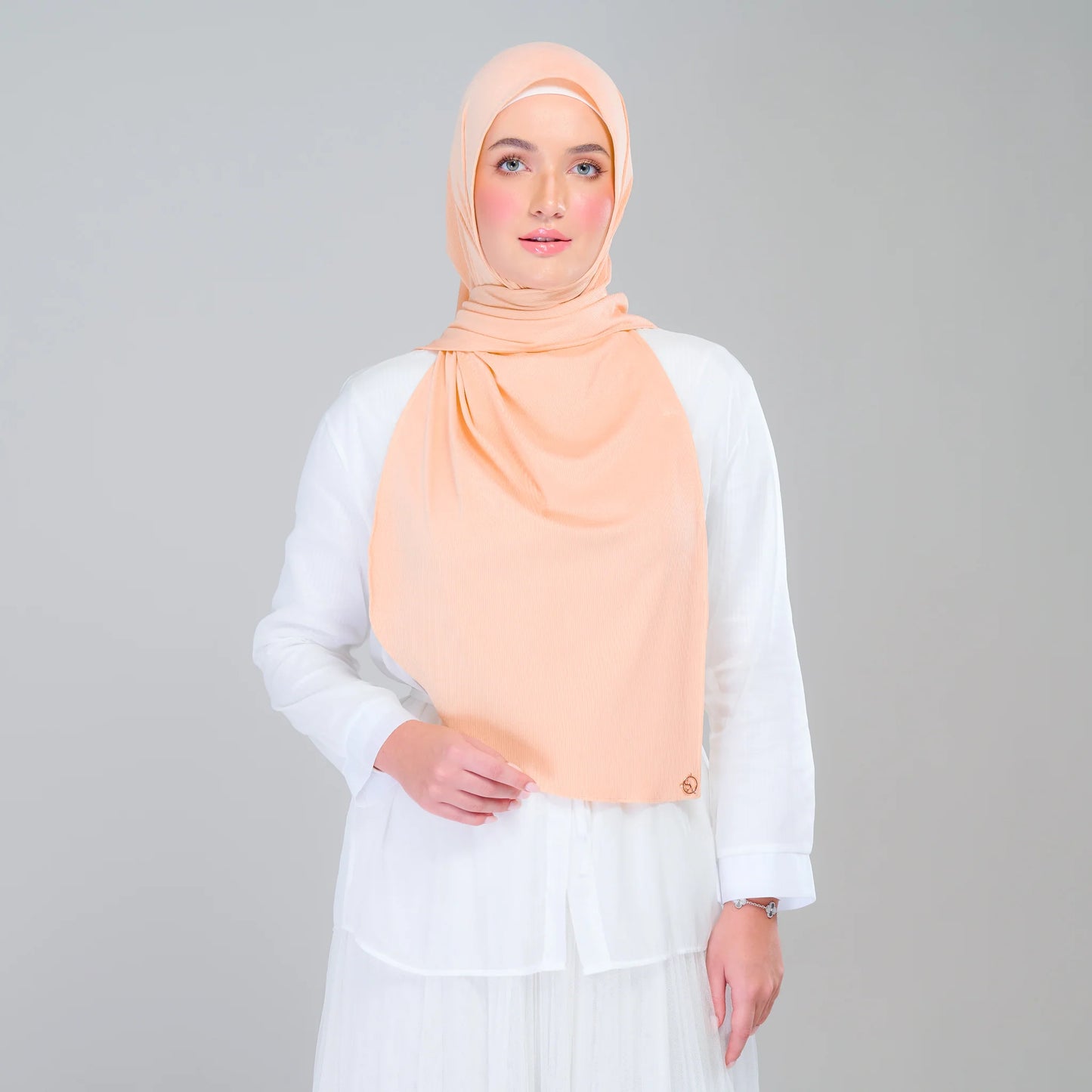 Instant Ribbed Tag & Go in Light Apricot