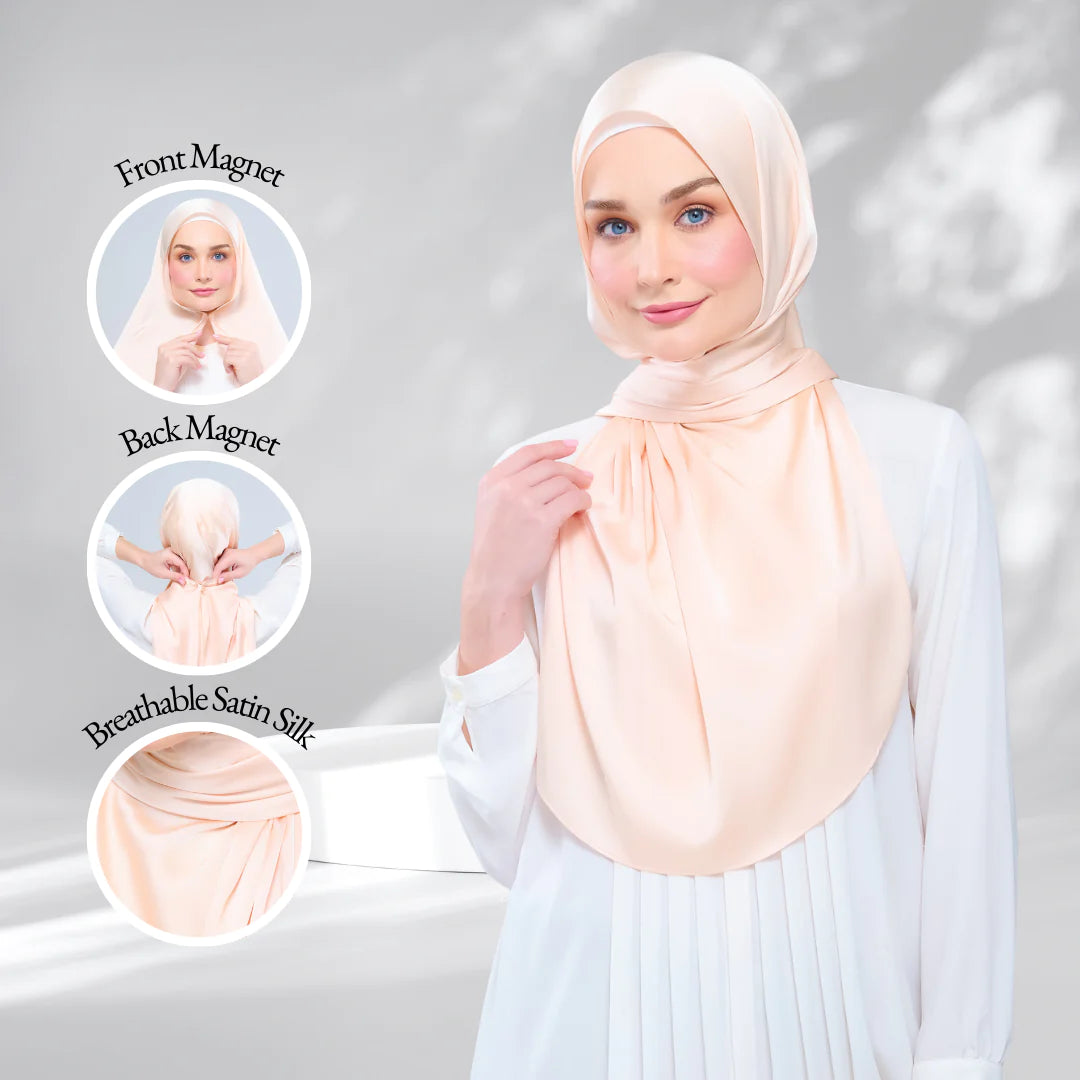 Instant Tag & Go | Satin Silk in Soft Apricot