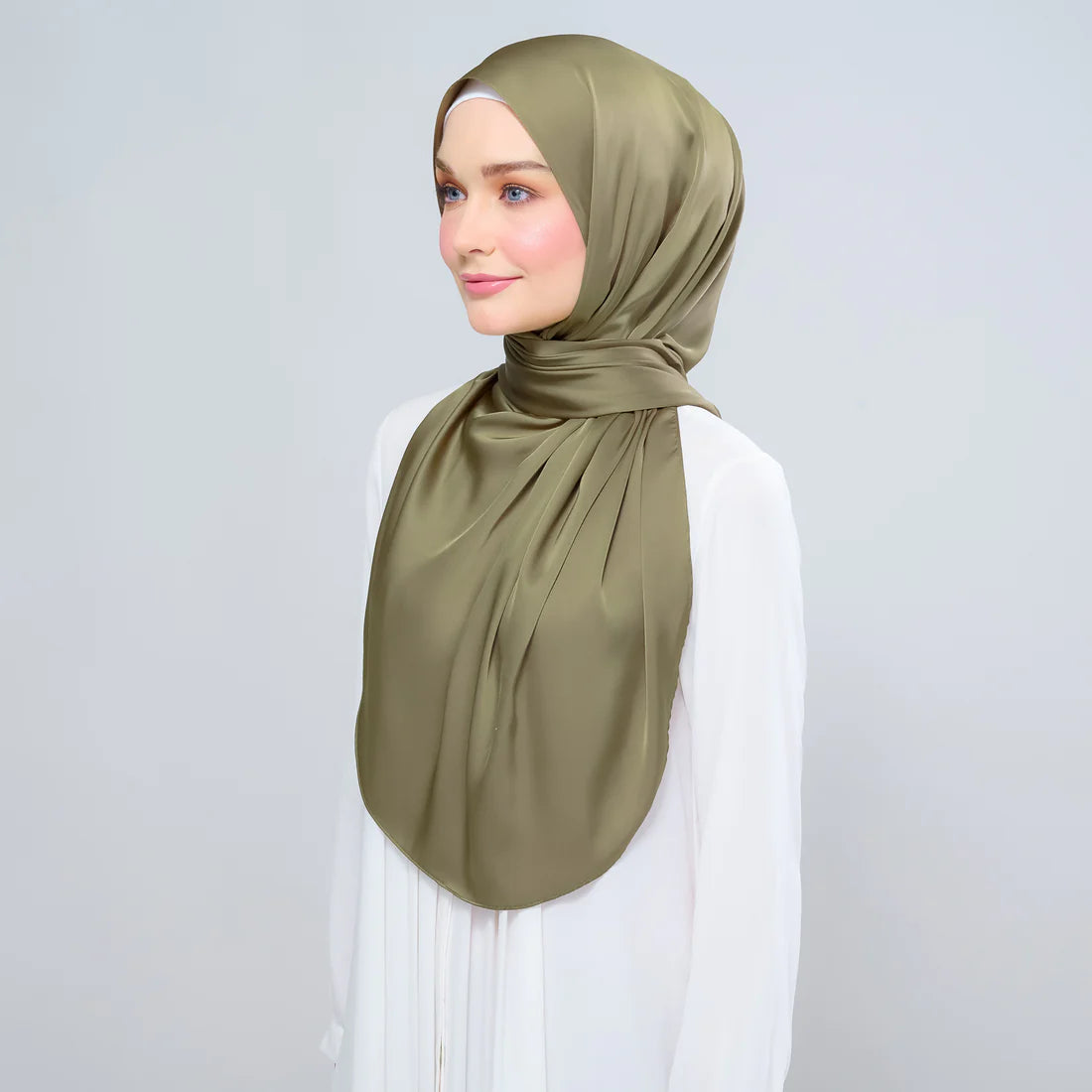 Instant Tag & Go | Satin Silk in Olive