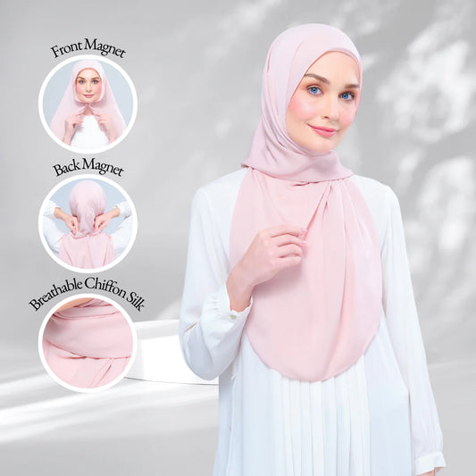 Instant Tag & Go l Chiffon Silk in Dusty Rose