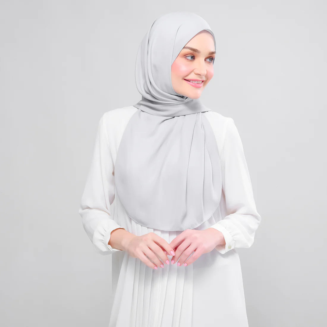 Instant Tag & Go l Chiffon Silk in Light Grey