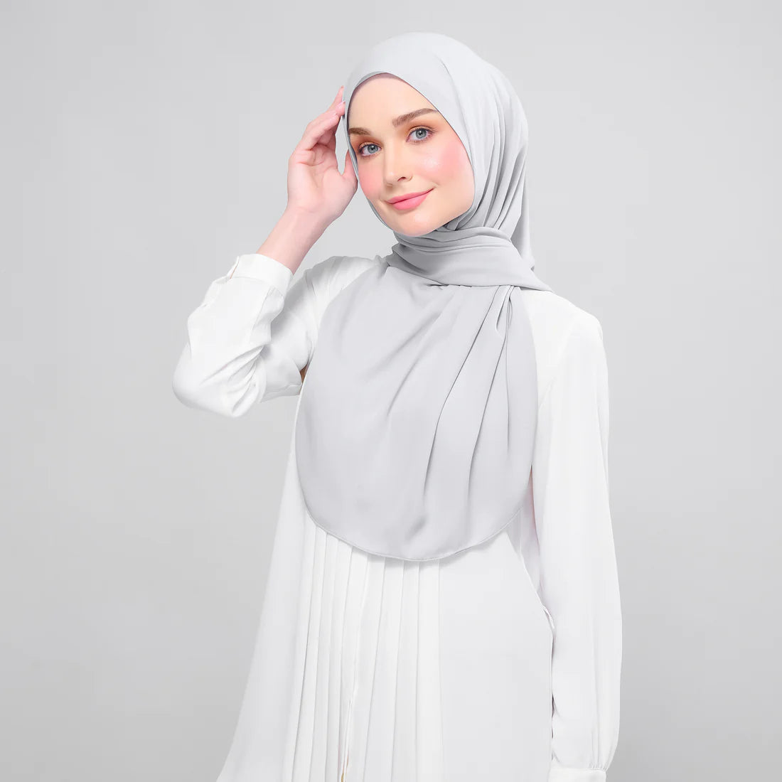 Instant Tag & Go l Chiffon Silk in Light Grey