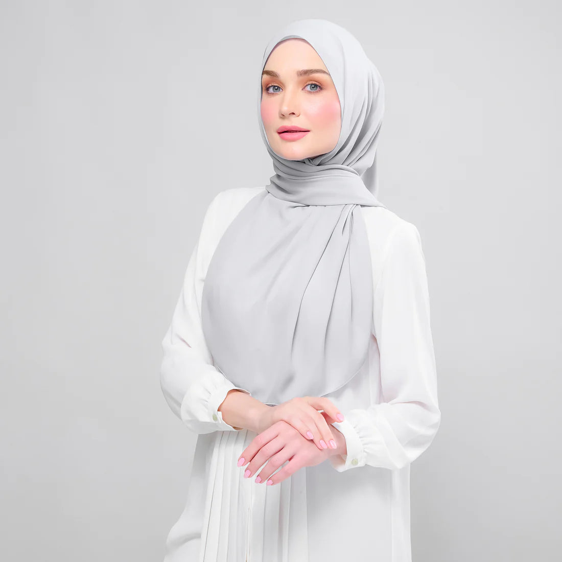 Instant Tag & Go l Chiffon Silk in Light Grey