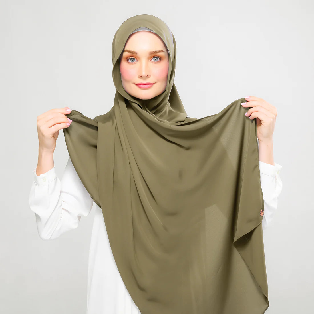 Instant Tag & Go l Chiffon Silk in Olive