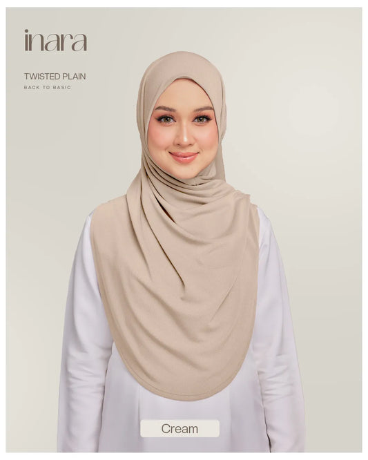 Inara Twist Instant by Heejab in Cream