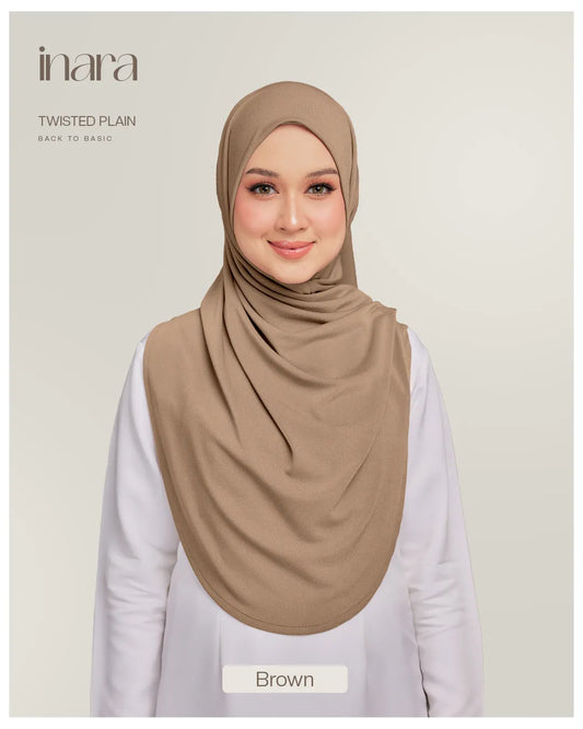 Inara Twist Instant by Heejab in Brown