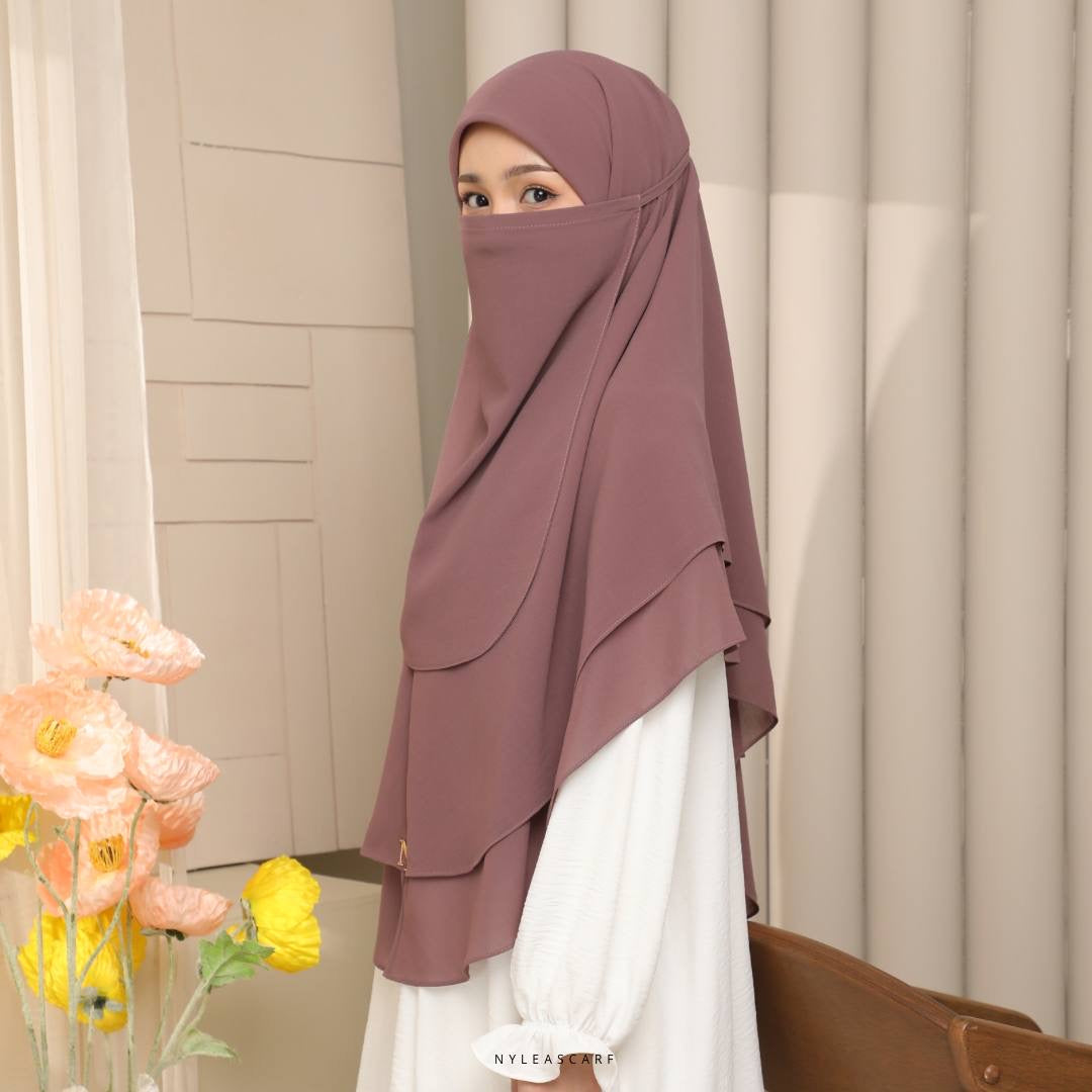 Raudhah Khimar in Taupe