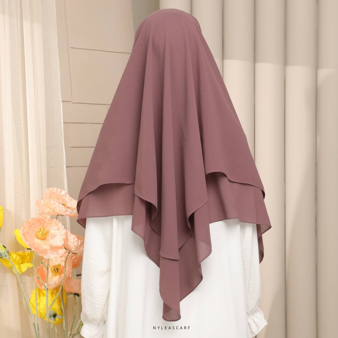 Raudhah Khimar in Taupe