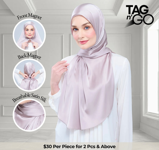 Instant Tag & Go | Satin Silk in Cool Taupe