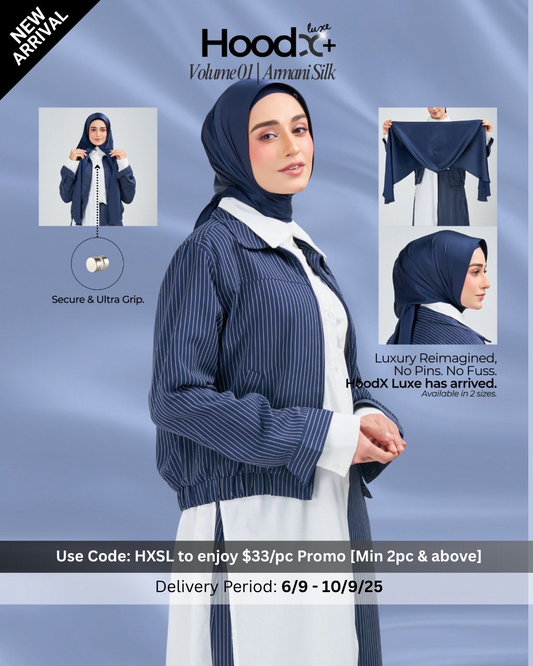 [★New] HoodX⁺Plus Luxe in Navy