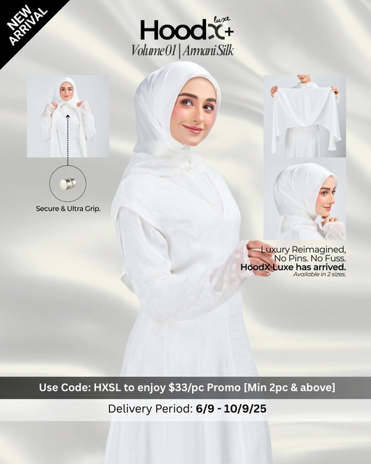 [★New] HoodX⁺Plus Luxe in Timeless White
